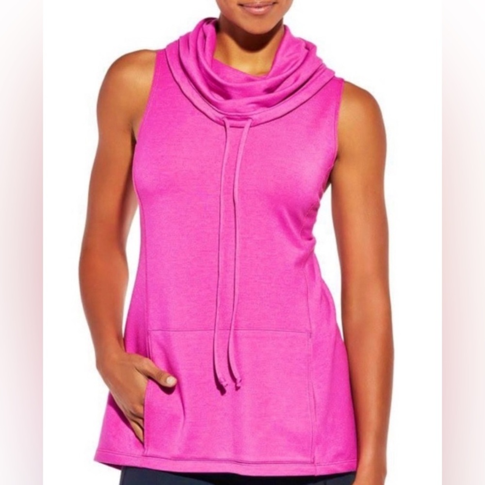 💕 CALIA BY CARRIE UNDERWOOD - PINK SLEEVELESS HOODIE - BRAND NEW - MEDIUM 💕 - Picture 2 of 4